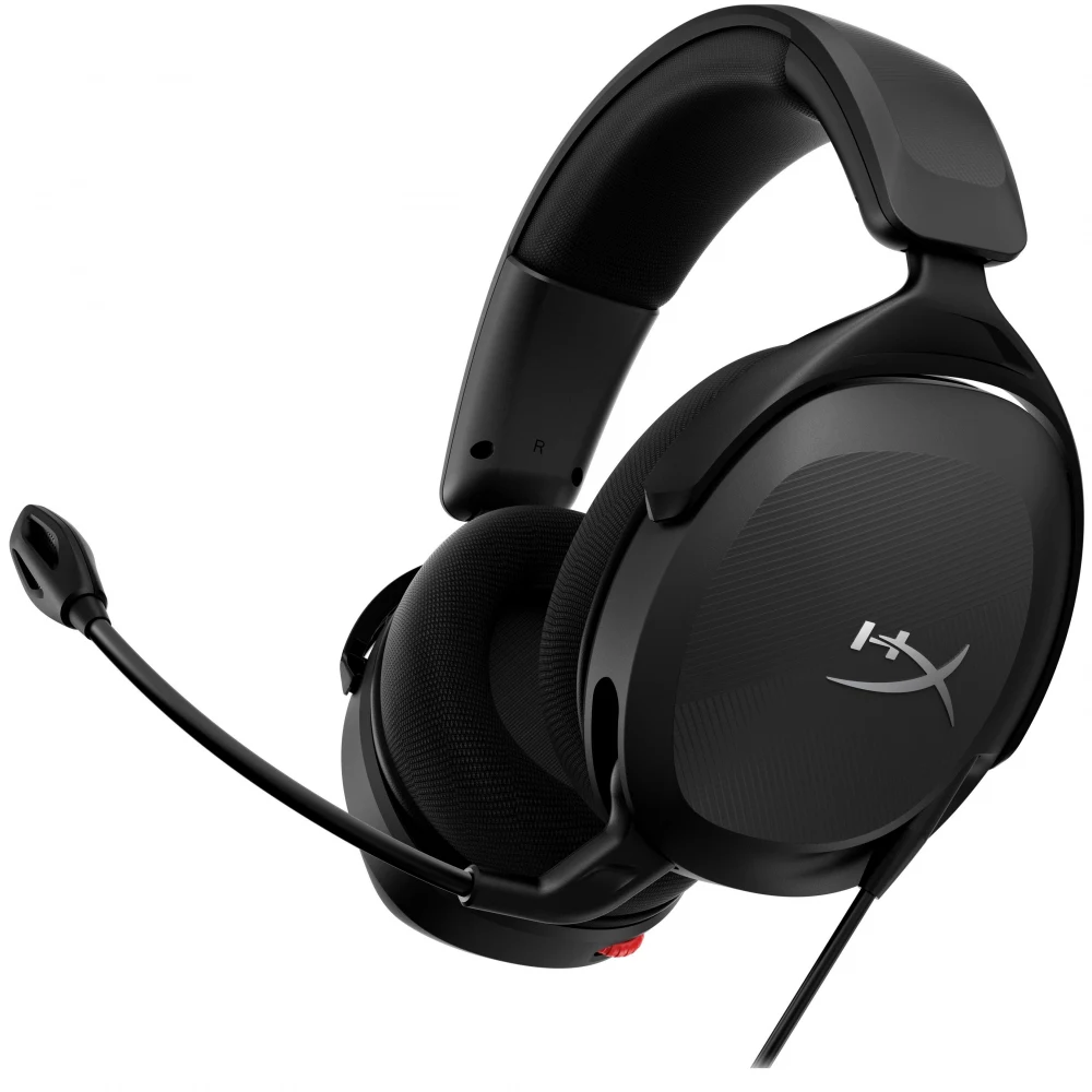 Гарнитура, HyperX, 683L9AA, Cloud Stinger II Core PC, Микрофон съёмный гибкий, Динамики 40 мм, 150 мВт, 15-25000гц, Блок управления звуком USB удлинитель, Чёрно-серый