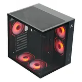 Case ATX midi tower Wintek, Cube pro V909-B TG, (без БП), black