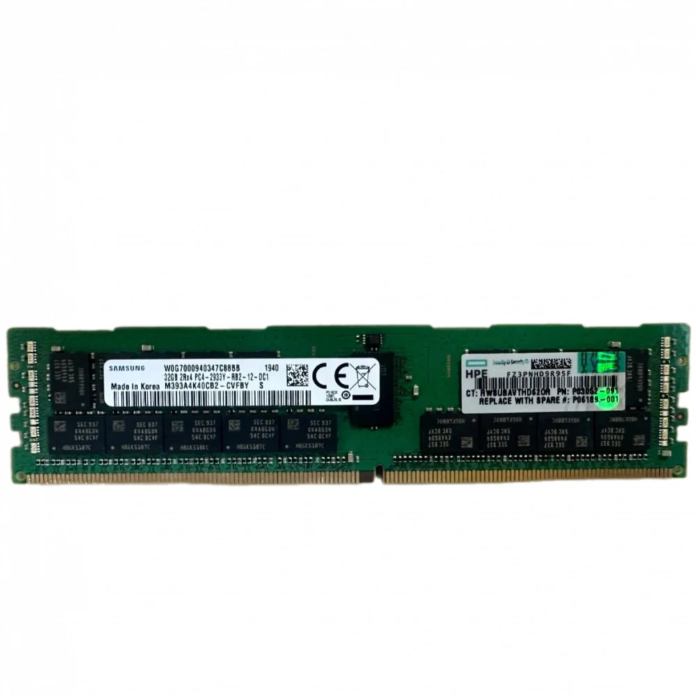HPE 32GB (1x32GB) 2Rx4 PC4-2933Y-R DDR4 Registered Memory Kit for Gen10 Cascade Lake (P00924-B21 / P06189-001(B) / P03052-091)