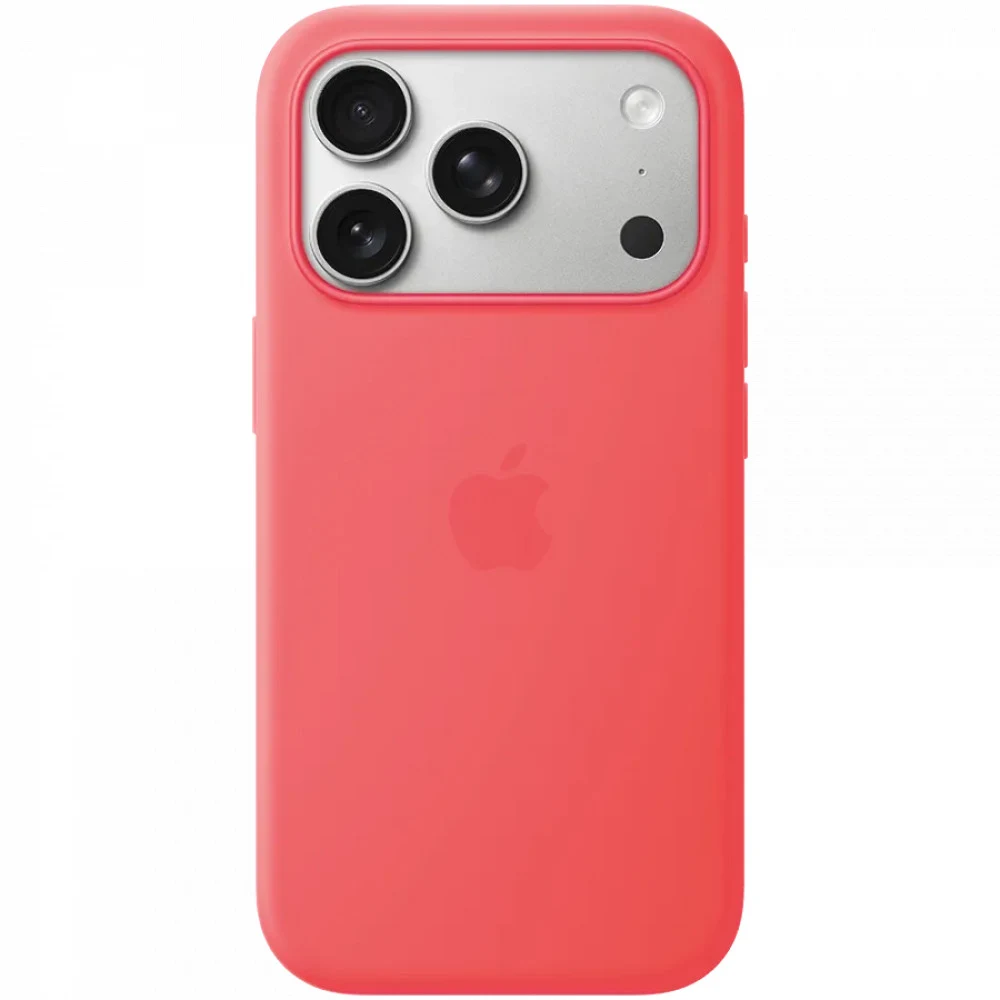 iPhone 17 Pro Silicone Case with MagSafe - Bright Guava,Model A3559