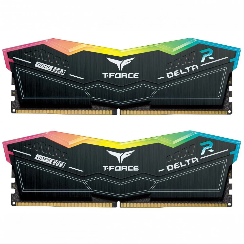 Оперативная память 32GB Kit (2x16GB) 6000MHz DDR5 Team Group DELTA RGB PC-48000 CL38 1.25V FF3D532G6000HC38ADC01 Black