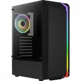 Корпус AeroCool Bionic-G-BK-v2, Midi Tower, ATX, Black, 2x3.5"/2x2.5", USB, 2xUSB3.0