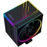 Кулер для процессора ID-COOLING FROZN A610 ARGB LGA20XX/1700/1200/115X/AM5/AM4 (10шт/кор, TDP 250W, PWM, черный, 6 тепл.трубок + медная база, ARGB FAN 120mm) RET