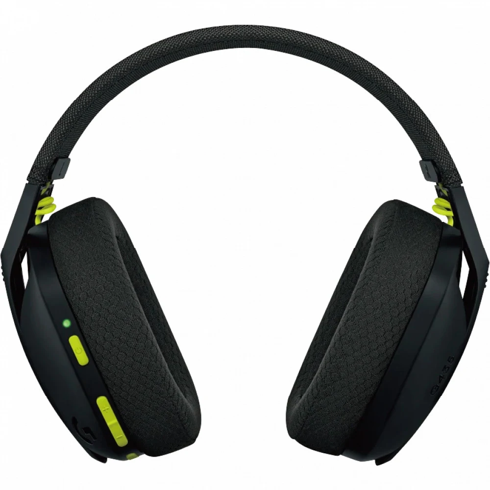 Гарнитура игровая Logitech G435 Black черная, беспроводная, накладной тип, дифузоры 40мм, 20 Гц - 20 кГц, USB Lightspeed + Bluetooth, кабель для зарядки USB-C - USB-A