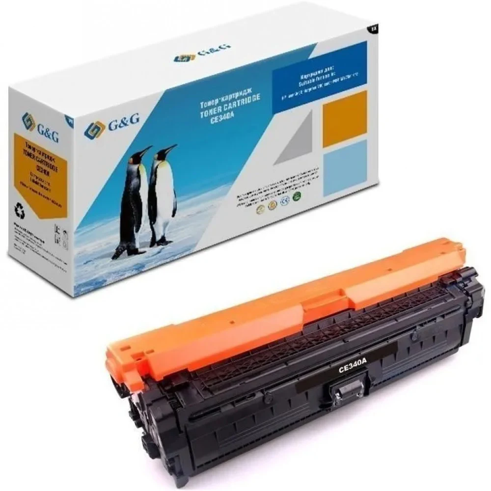 Тонер-картридж G&G GG-CE340A черный, 13500 стр., для HP Color LaserJet M775