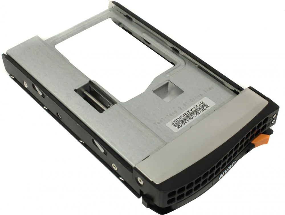 Лоток для накопителей Supermicro Black (Gen 5.5) NVMe 3,5" - 2,5" без использования инструментов (MCP-220-00138-0B)