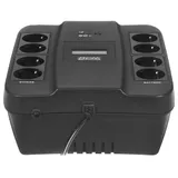 ИБП SPD-1100U LCD, линейно-интерактивный, цифровой дисплей, 1100 ВA, 605 Вт, 4 евророзетки с резервным питанием, 4 евророзетки с фильтрацией, USB, защита RJ45/RJ11, батарея свинцово-кислотная 12В 9А