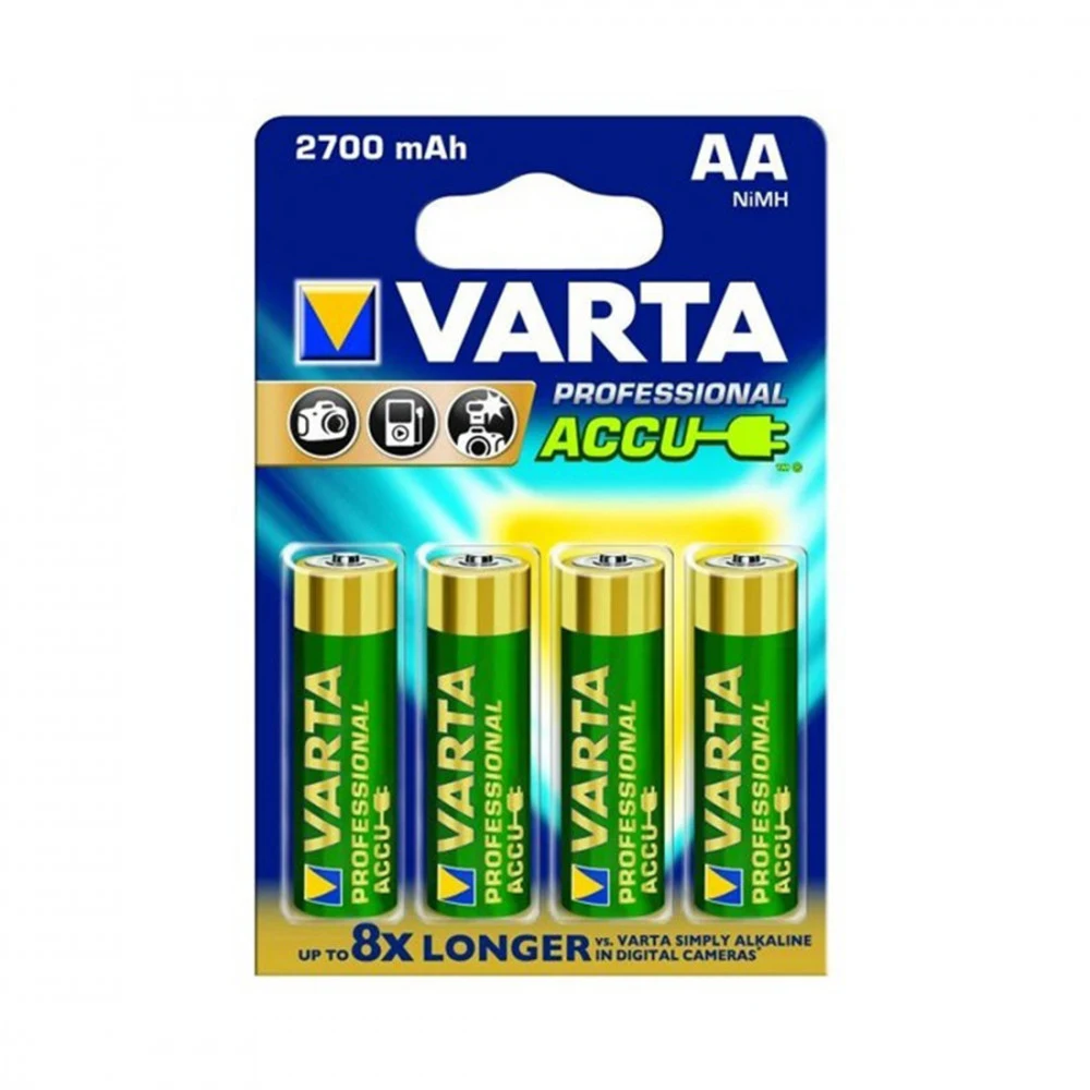 Аккумулятор, VARTA, R2U (HR6), AA, 1.2 V, 2700 мАч, 4 шт., Блистер