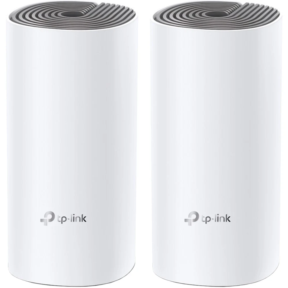 TP-Link Deco E4(2-pack), AC1200 Домашняя Mesh Wi-Fi система, 2 устройства, до 300 Мбит/с на 2,4 ГГц + до 867 Мбит/с на 5 ГГц, 2 встр. антенны, 2x10/100 Мбит/с (автоопределение WAN/LAN)