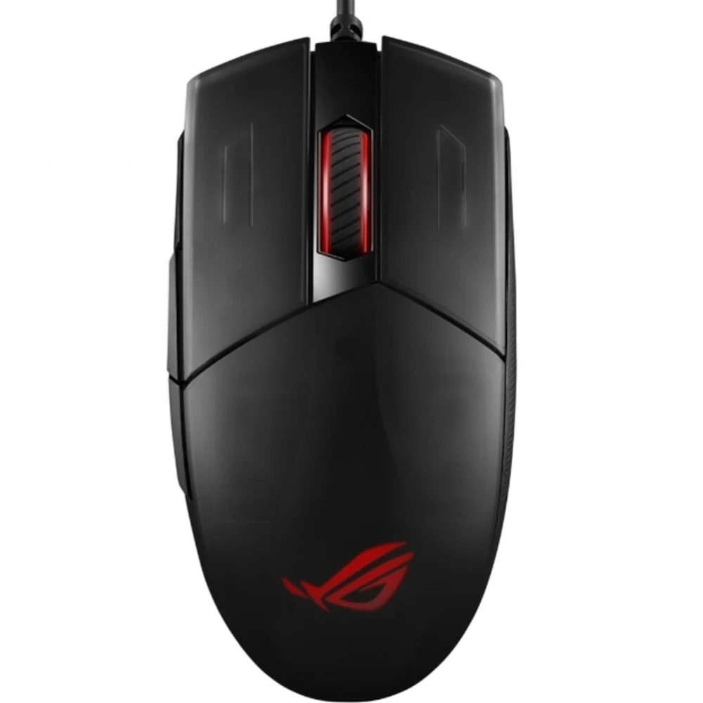 ASUS ROG Strix Impact II Игровая мышь (8 кнопок, 6200 dpi, Omron, Black, USB, RGB подсветка, 90MP01E0-B0UA00)