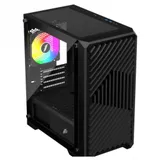 Компьютерный корпус, 1STPLAYER, T5-BK-4F2C3, TRILOBITE T5-BK-4F2C3, Mini-Tower, M-ATX, USB3.0*2, USB2.0*1, HD AUDIO/Mic, 4*120мм F2 RGB вентилятор, Высота процессорного кулера 155мм, Длина VGA до 31