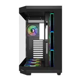 Компьютерный корпус FSP U580-BA, Без БП, 2xUSB3.0/Type-C, 7xARGB 120, Curved Glass, Black, ATX(BTF) U580-BA