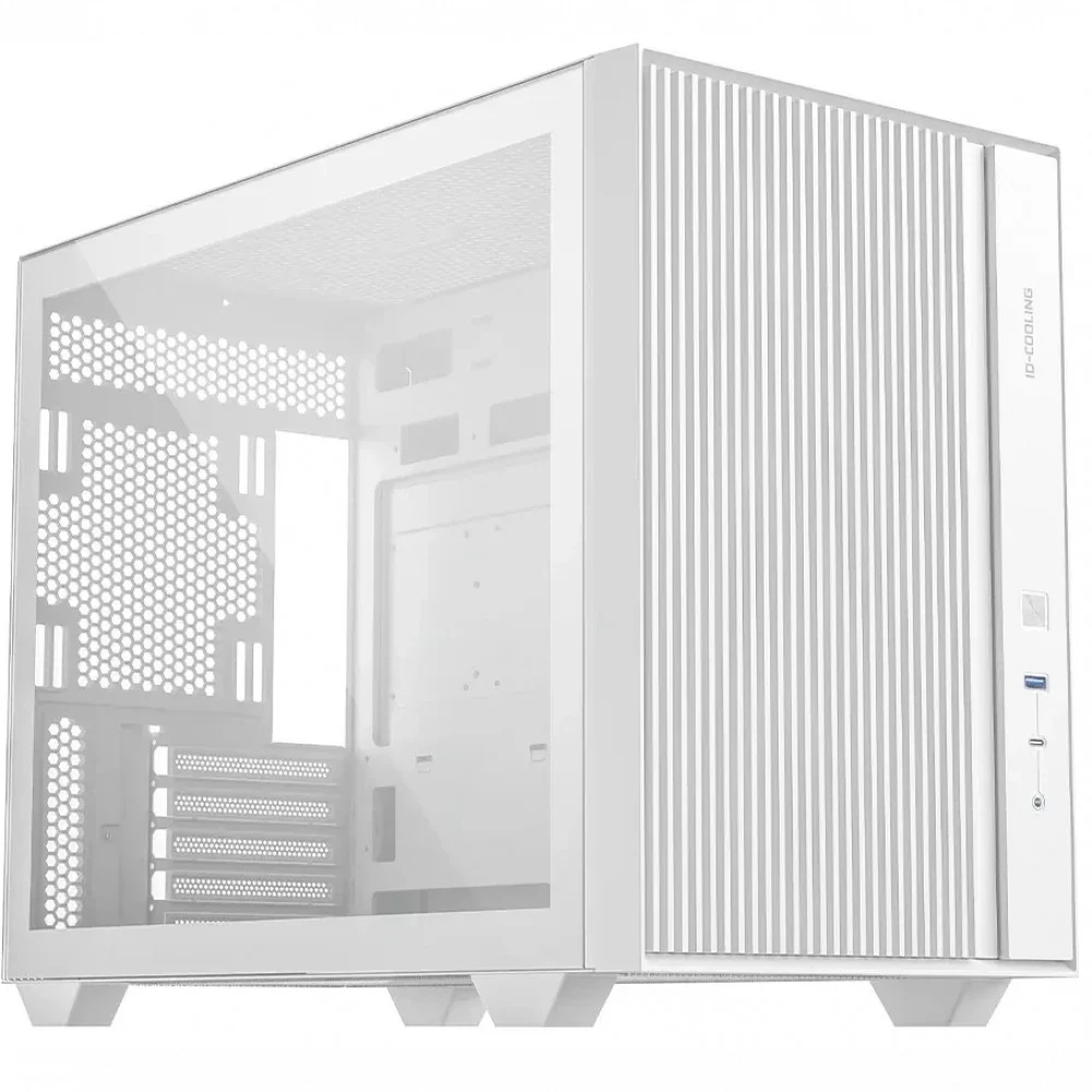 Корпус Case ID-Cooling FLOW 500 White mATX/win TG/ no fan/ Gen2 Type C/ CPU 180mm/ GPU 403mm/ no PSU