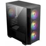Корпус ПК без блока питания/ Case MSI MAG FORGE M100R, Mini-Tower, TG, 4x120mm ARGB, 2xUSB 2.0, 1xUSB 3.0, mATX, mITX Black