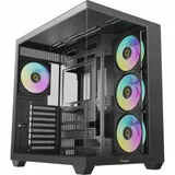 Корпус ПК без блока питания/ Case Ocypus Gamma C74 BK ARGB, Midi-Tower, TG, 4x120mm ARGB, 2xUSB-A 3.0 + 1xUSB-C 3.1, ATX, mATX, mITX Black