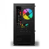 Корпус Wintek Shadow 701-B TG, MiniTower, mATX, Black, 2x3.5"/2x2.5" HDD, 2xUSB, 1xUSB3.0, Mic+Audio