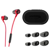 Наушники с микрофоном, HyperX, 705L8AA, Cloud Earbuds II Red, Микрофон, Пульт управления треками, звонками и громкостью, Динамики 14.3 мм с неодимовыми магнитами, 3.5 Mini Jack, Чехол, Красный