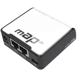 Точка доступа wi-fi MikroTik mAP with AR9531 650MHz CPU, 64MB RAM, 2xLAN, built-in 2.4Ghz 802.11bgn Dual Chain wireless with integrated antennas, microUSB, RouterOS L4, plastic case, PSU , POE-out