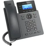 Grandstream GRP2602 - IP телефон. 4 SIP аккаунта, 2 линии, есть подсветка экрана, два коммутируемых 10/100 Мбит/с Ethernet порта, 132 x 48 точек (2.21 дюйма’) графический ЖК-дисплей с подсветкой, По