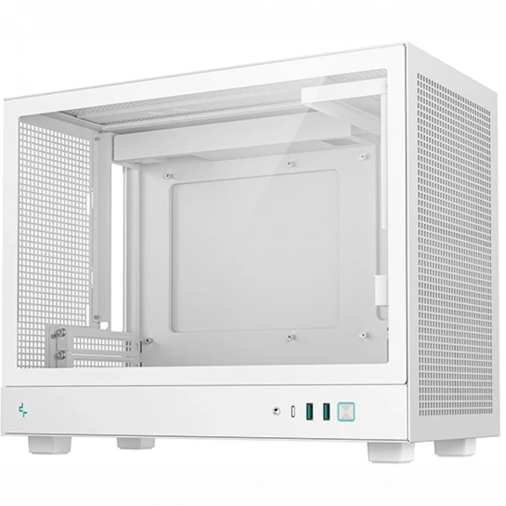 Корпус DeepCool CH160 Plus WH miniITX без БП белый (R-CH160-WHNGM0-G)