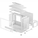 Корпус DeepCool CH160 Plus WH miniITX без БП белый (R-CH160-WHNGM0-G)