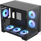 Корпус Formula Crystal Z4M Plus черный без БП mATX 2x120mm 1xUSB2.0 1xUSB3.0 audio bott PSU