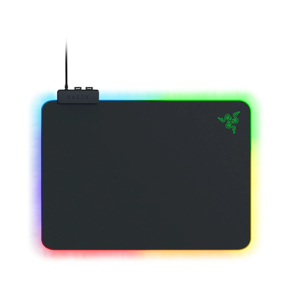 Коврик для компьютерной мыши, Razer, Firefly V2, RZ02-03020100-R3M1, Встроенный держатель провода мыши, Микротекстурированная поверхность, Резиновое основание, Подсветка Chroma, USB, Крепление для ф