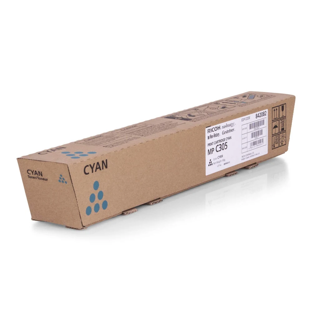 Тонер-картридж тип MPC305E голубой для Ricoh Aficio MP C305SP/C305SPF (842082) (4 000 стр)