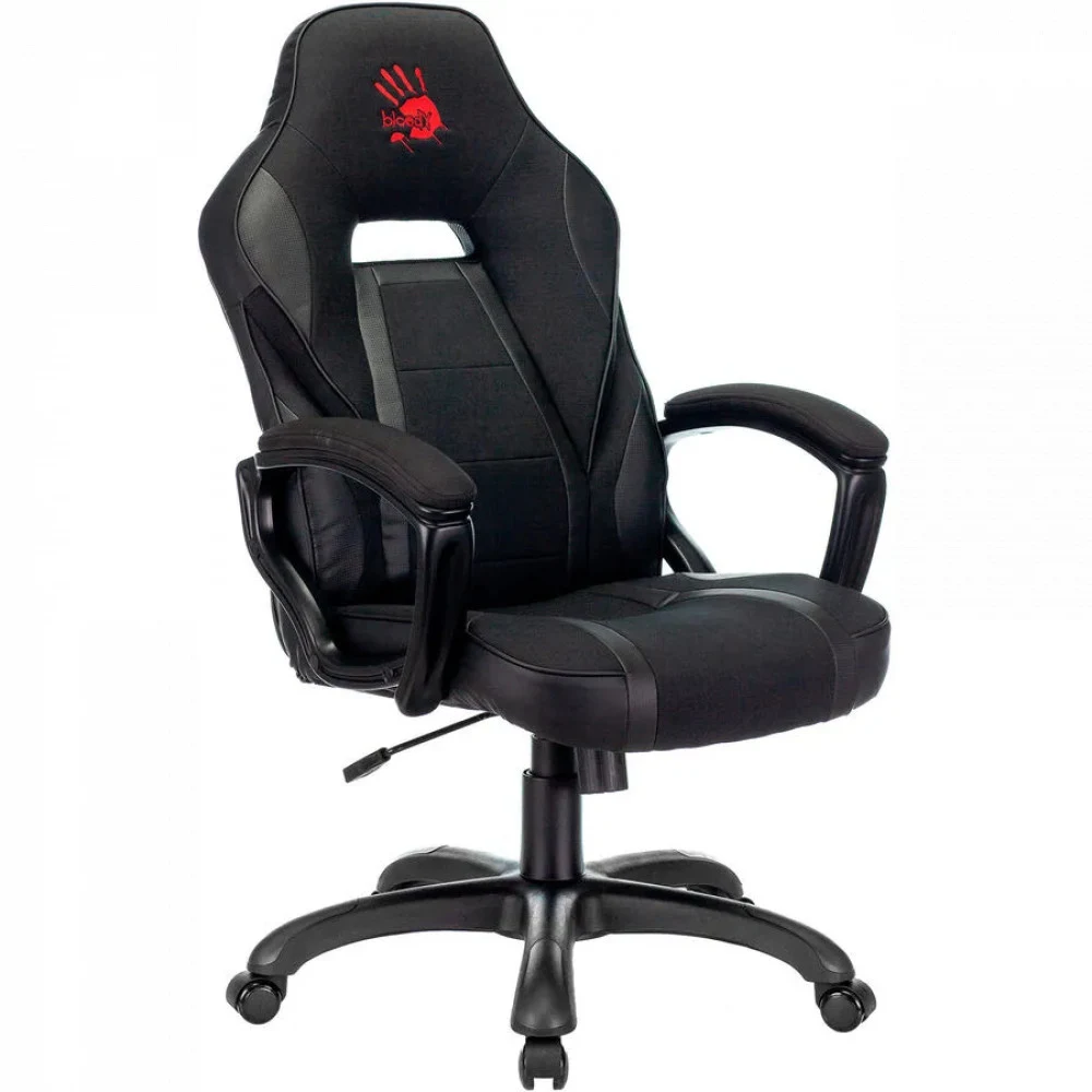 Кресло игровое A4Tech Bloody GC-370 черный ткань/эко.кожа крестов.