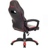 Кресло игровое A4Tech Bloody GC-350 черный/красный экокожа крестов. пластик черный