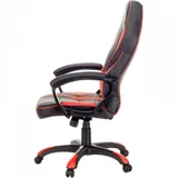 Кресло игровое A4Tech Bloody GC-350 черный/красный экокожа крестов. пластик черный