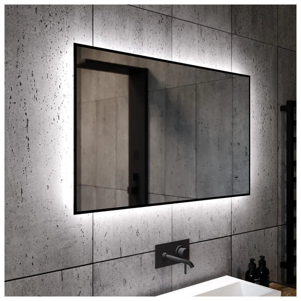 Зеркало Silver Mirrors Spell-BLACK LED-00002971 600х1000 бесконтактный сенсор — Изображение 6
