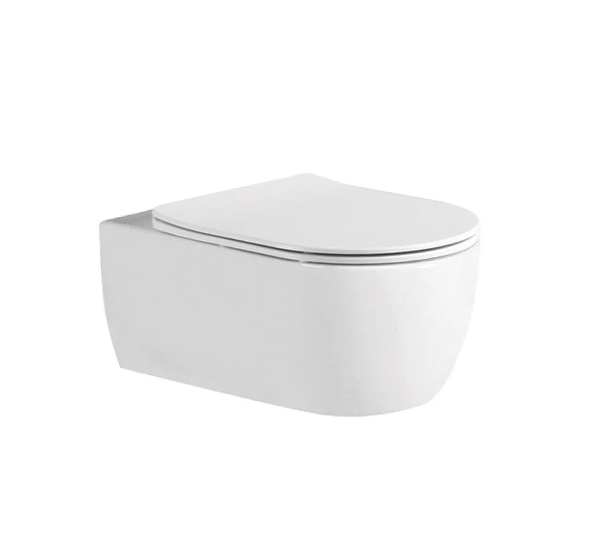 Унитаз подвесной Aquatek ЕВРОПА AQ1106L-00 525x360x260 безободковый, тонкое сиденье Soft Close Унитаз подвесной Aquatek ЕВРОПА AQ1106L-00 525x360x260 безободковый, тонкое сиденье Soft Close