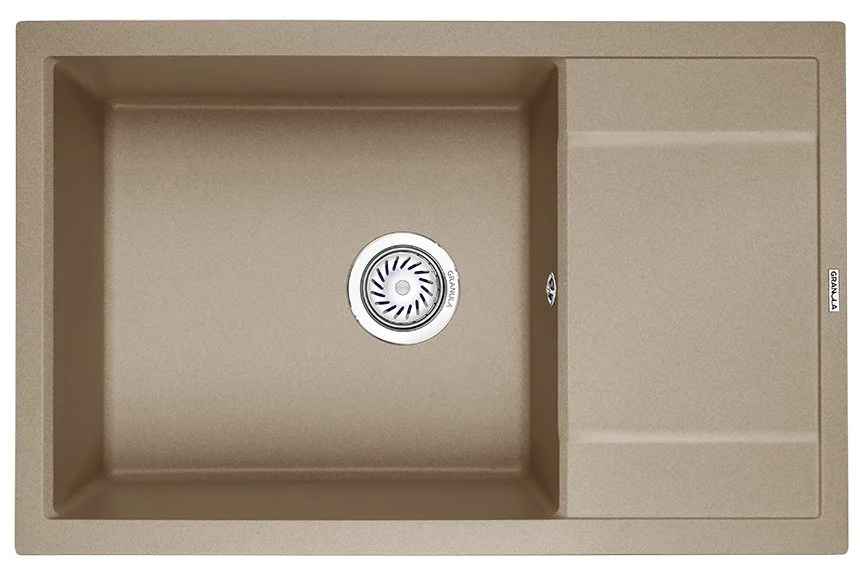 Кухонная мойка Granula 7805, ПЕСОК, кварц 780х500 Кухонная мойка Granula 7805, ПЕСОК, кварц 780х500