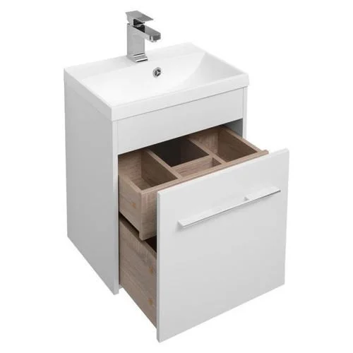 Тумба с раковиной Aquanet Августа 50 белый 00225435 Тумба с раковиной Aquanet Августа 50 белый 00225435