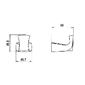 Крючок Paini Lady 89CR011 Крючок Paini Lady 89CR011