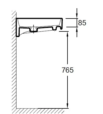 Раковина Jacob Delafon Rythmik EXO112-Z-00 80 см Раковина Jacob Delafon Rythmik EXO112-Z-00 80 см
