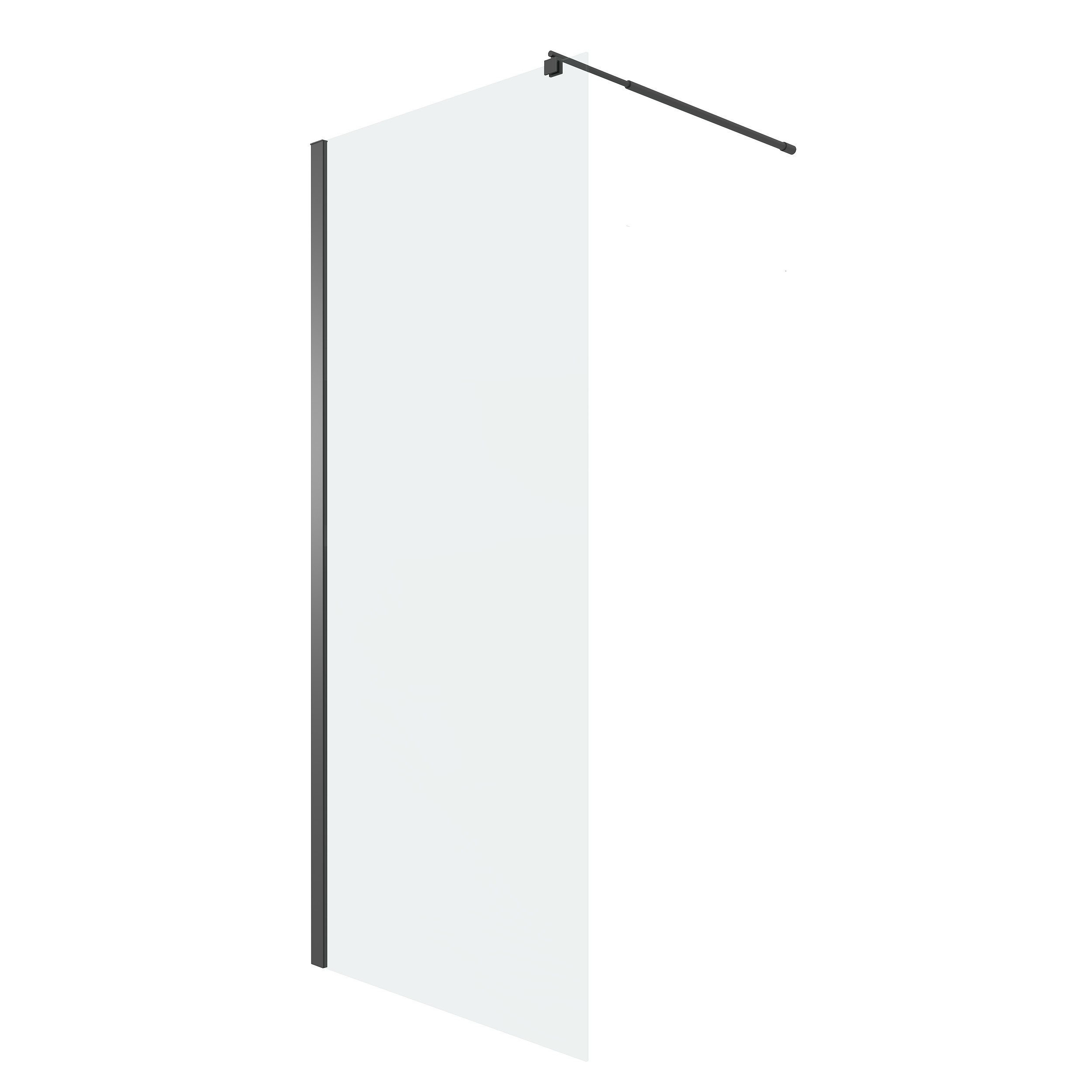 Душевая перегородка Niagara Eco NG-551-70BLACK (70x190) профиль черный, стекло прозрачное Душевая перегородка Niagara Eco NG-551-70BLACK (70x190) профиль черный, стекло прозрачное