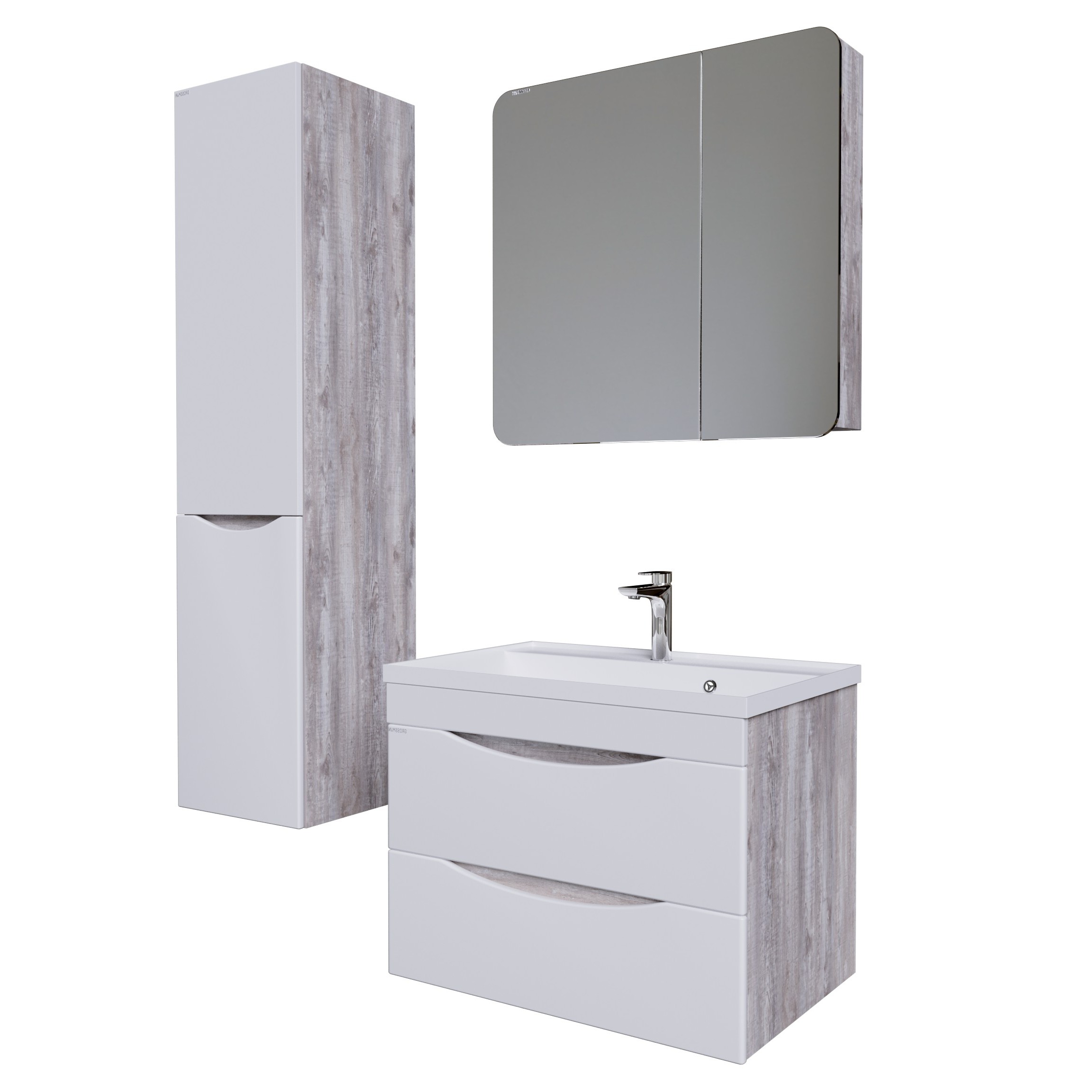 Зеркальный шкаф GROSSMAN ТАЛИС-80 см Лев. бетон пайн 80x75 208009 Зеркальный шкаф GROSSMAN ТАЛИС-80 см Лев. бетон пайн 80x75 208009