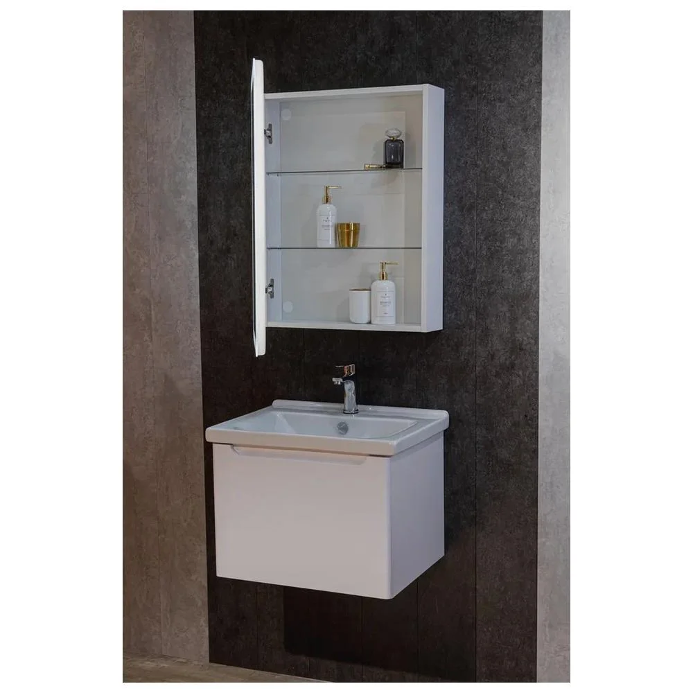 Зеркальный шкаф Silver Mirrors Фиджи Flip 600х800 LED-00002657 бесконтактный сенсор — Изображение 4