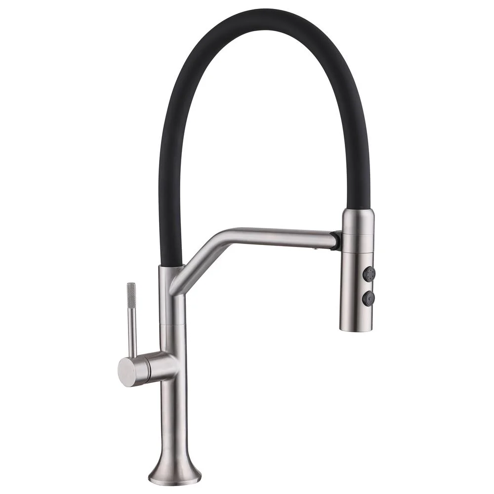 Смеситель для кухни Fmark FS0052L с гибким изливом, сатин — Изображение 1
