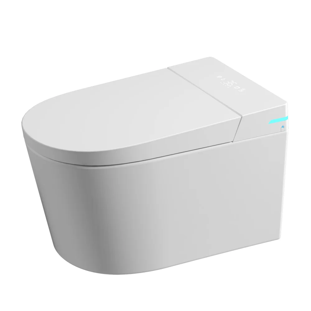 Унитаз SMART ABBER Bequem AC1123SR с функцией биде, подвесной, белый, с голосовым управлением — Изображение 9