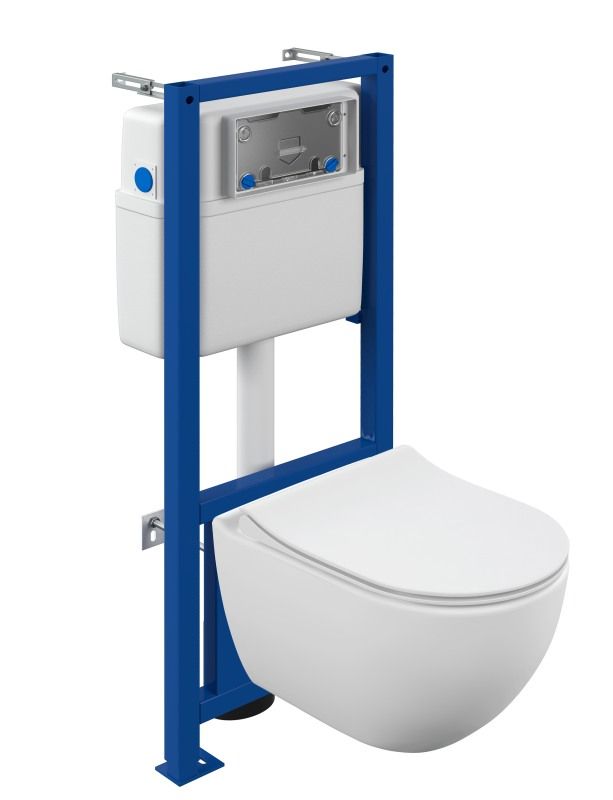 Унитаз подвесной Cersanit BRASKO (A64824) Clean On DPL EO slim LP 64824 с сиденьем Унитаз подвесной Cersanit BRASKO (A64824) Clean On DPL EO slim LP 64824 с сиденьем