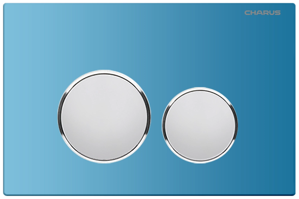 Клавиша смыва CHARUS BAGLIORE FP.330.AQUABLUE.10 лазурно-синий Клавиша смыва CHARUS BAGLIORE FP.330.AQUABLUE.10 лазурно-синий