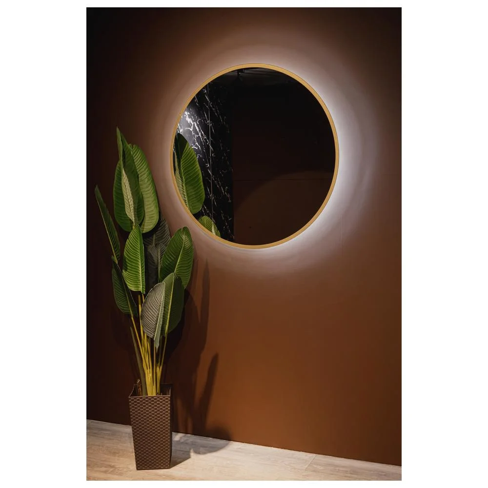 Зеркало Silver Mirrors Monaco-GOLD LED-00002767 d1000 бесконтактный сенсор — Изображение 13