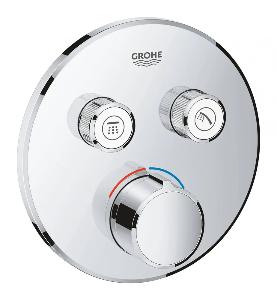 Смеситель для душа GROHE Grohtherm SmartControl на 2 выхода, хром (29145000) внешняя часть Смеситель для душа GROHE Grohtherm SmartControl на 2 выхода, хром (29145000) внешняя часть