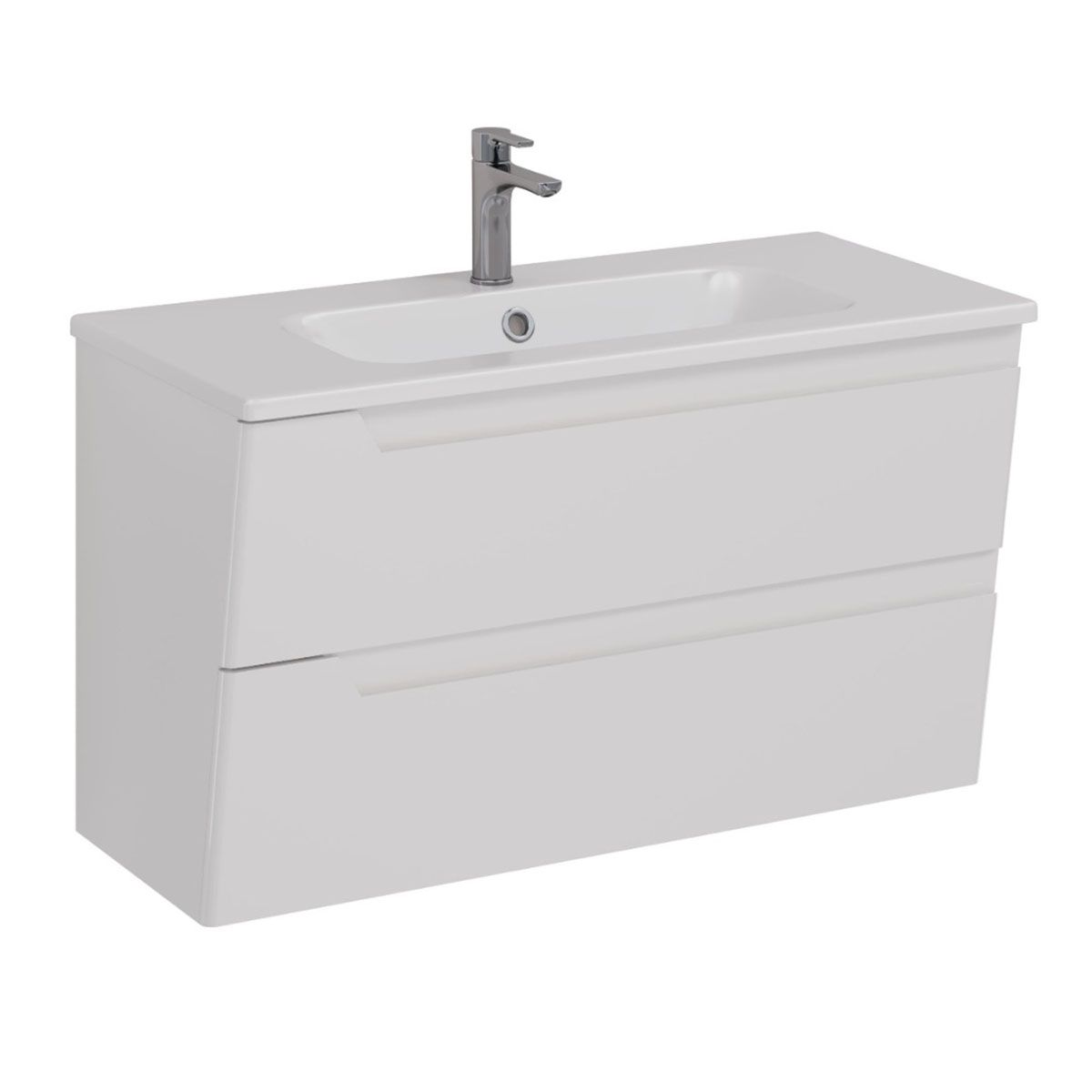 Тумба под раковину Lemark MIANO, 100 см подвесная, белый LM06M100T Тумба под раковину Lemark MIANO, 100 см подвесная, белый LM06M100T