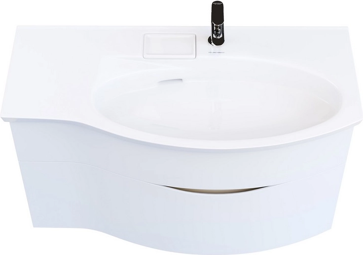 Тумба под раковину Kerama Marazzi Riva 100 см RV.100Rh\WHT.M правая, белая матовая — Изображение 4