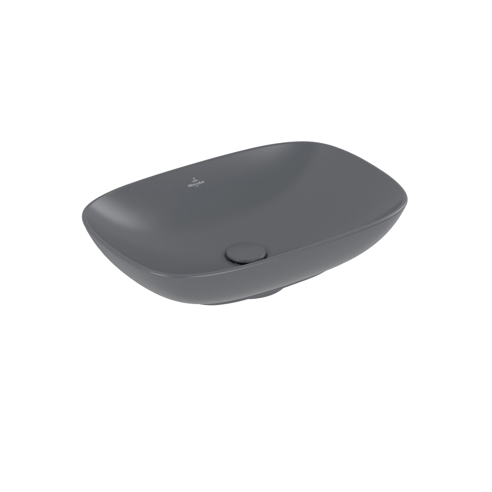 Раковина Villeroy & Boch Loop&Friends 56 x 38 см Graphite CeramicPlus 4A4900i4 накладная Раковина Villeroy & Boch Loop&Friends 56 x 38 см Graphite CeramicPlus 4A4900i4 накладная