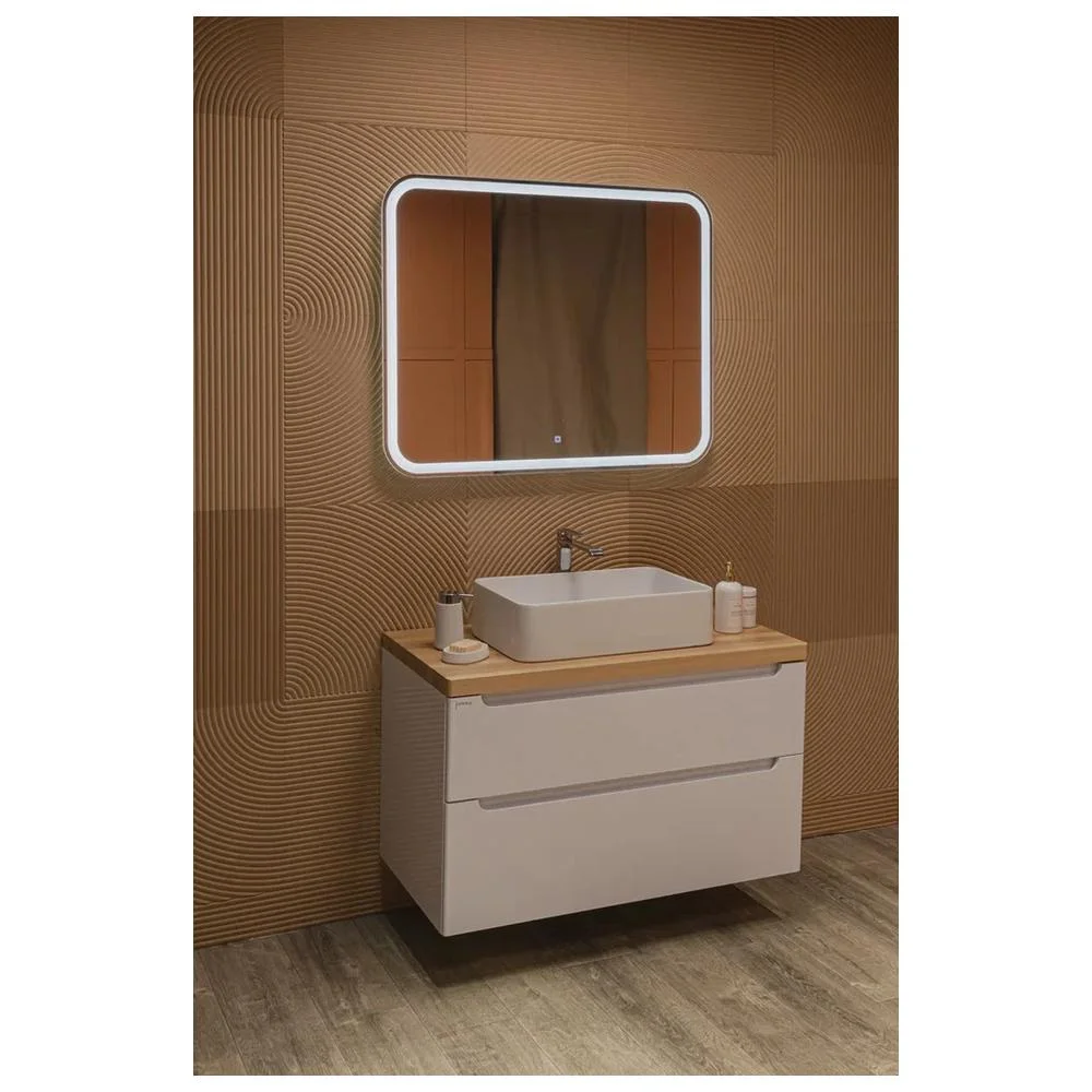 Зеркало Silver Mirrors Stiv neo-S 1000х800 LED-00002887 cенсорный выключатель бегущая подсветка — Изображение 7